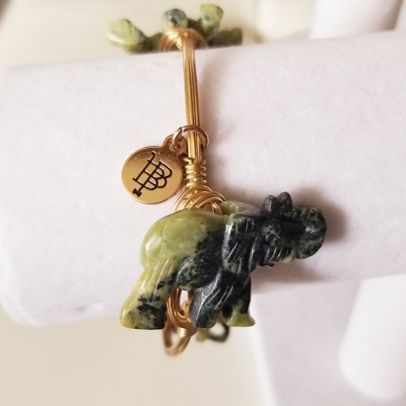 Bourbon and Bowties Wired Elephant Bracelet - Picture 4 of 12